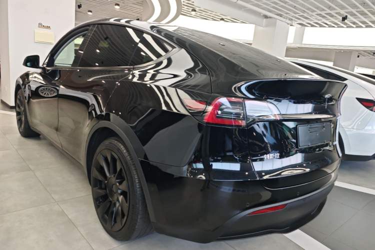 Used Tesla Model Y 2021 Standard Range Rear-Wheel Drive Version Rear Left 45 Deg