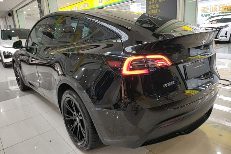 Used Tesla Model Y 2021 Standard Range Rear-Wheel Drive Version Rear Left 45 Deg