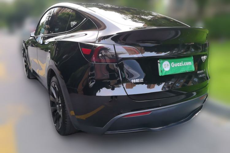 Used Tesla Model Y 2021 Long-Range All-Wheel-Drive Version 3D7 Rear Left 45 Deg