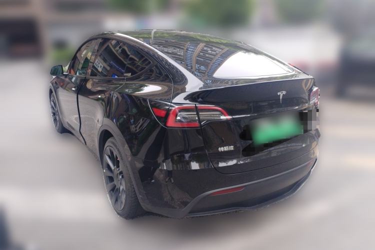 Used Tesla Model Y 2021 Standard Range Rear-Wheel Drive Version Rear Left 45 Deg