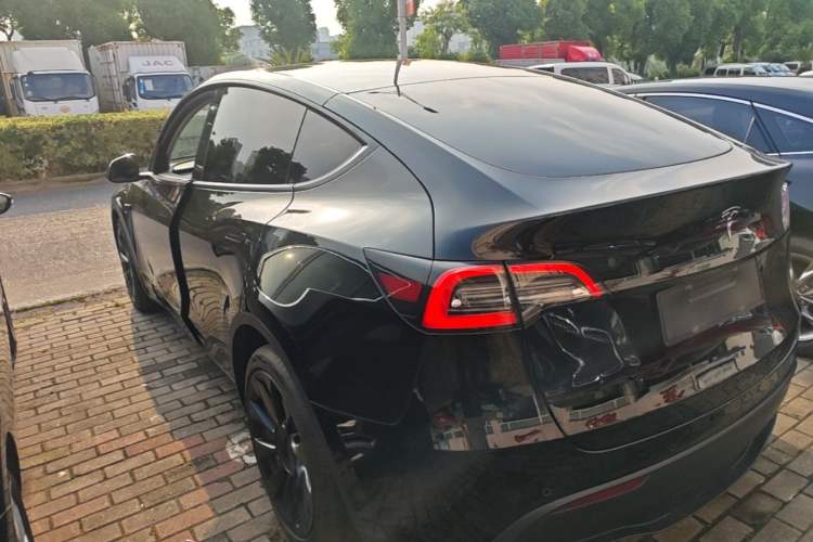 Used Tesla Model Y 2021 Standard Range Rear-Wheel Drive Version Rear Left 45 Deg