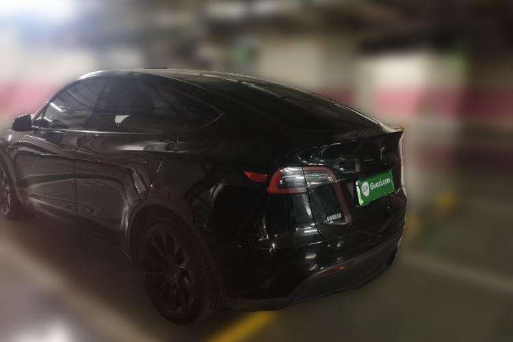 Used Tesla Model Y 2021 Standard Range Rear-Wheel Drive Version Rear Left 45 Deg