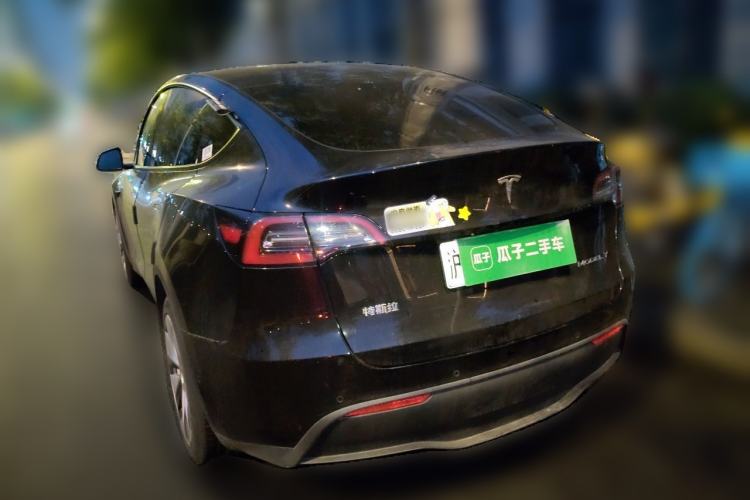 Used Tesla Model Y 2021 Standard Range Rear-Wheel Drive Version Rear Left 45 Deg