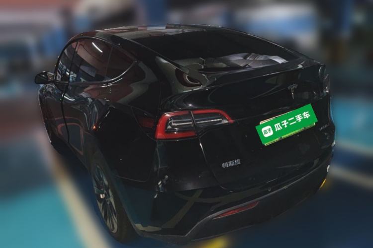 Used Tesla Model Y 2021 Standard Range Rear-Wheel Drive Version Rear Left 45 Deg