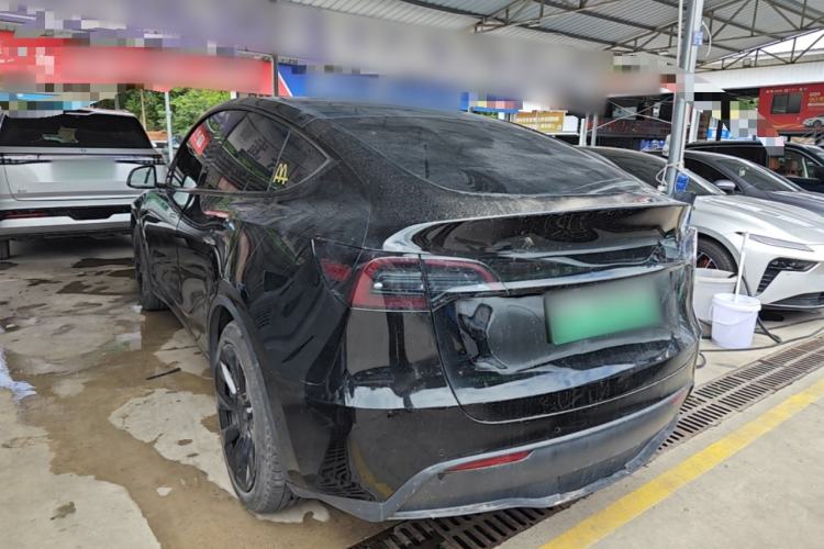 Used Tesla Model Y 2021 Standard Range Rear-Wheel Drive Version Rear Left 45 Deg