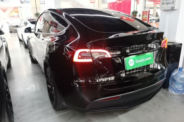 Used Tesla Model Y 2021 Standard Range Rear-Wheel Drive Version Rear Left 45 Deg