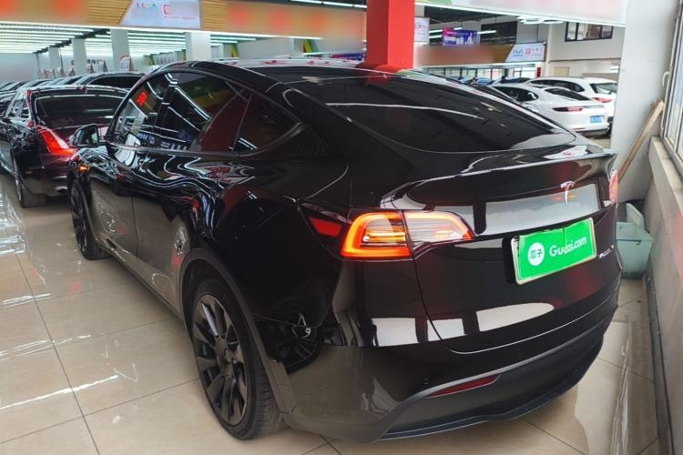 Used Tesla Model Y 2021 Standard Range Rear-Wheel Drive Version Rear Left 45 Deg