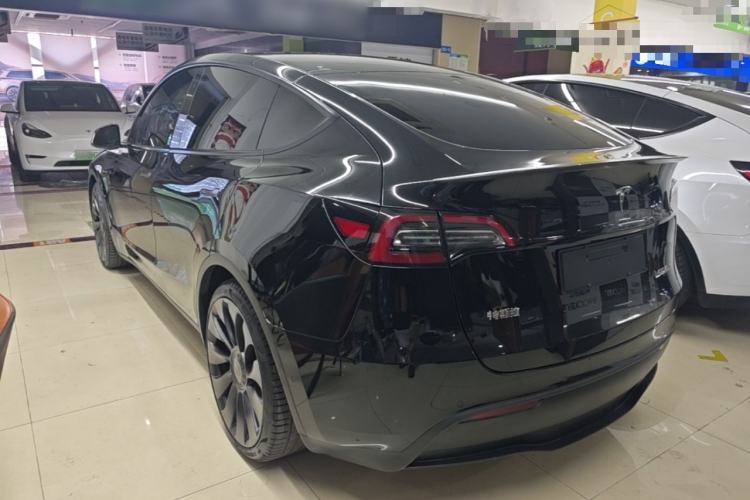 Used Tesla Model Y 2021 Performance High-Performance All-Wheel-Drive Version Rear Left 45 Deg