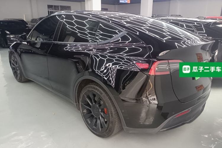 Used Tesla Model Y 2021 Standard Range Rear-Wheel Drive Version Rear Left 45 Deg