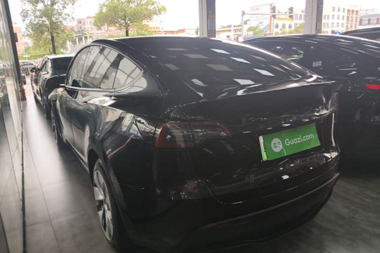 Used Tesla Model Y 2021 Standard Range Rear-Wheel Drive Version Rear Left 45 Deg