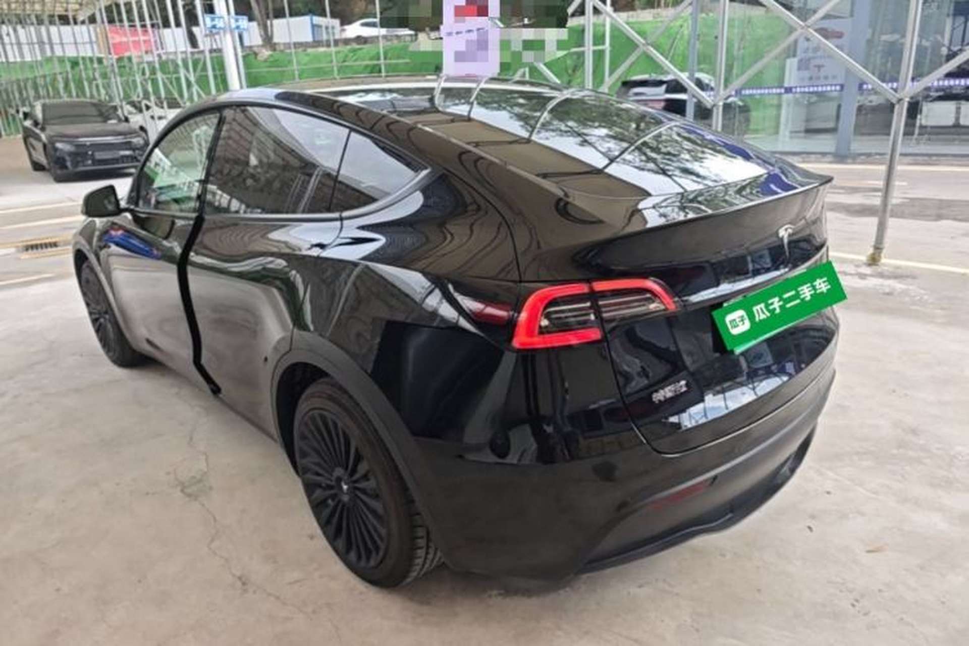 Used Tesla Model Y 2021 Standard Range Rear-Wheel Drive Version Rear Left 45 Deg