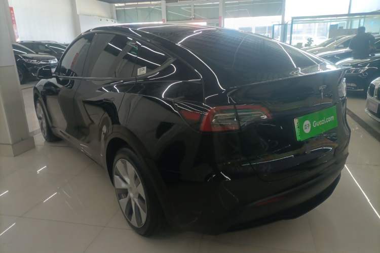 Used Tesla Model Y 2021 Standard Range Rear-Wheel Drive Version Rear Left 45 Deg