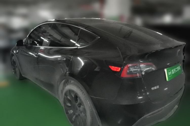 Used Tesla Model Y 2021 Standard Range Rear-Wheel Drive Version Rear Left 45 Deg