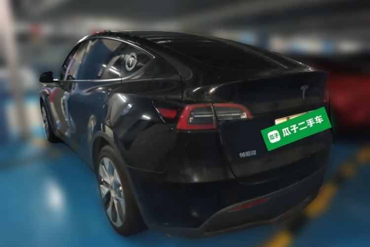 Used Tesla Model Y 2021 Standard Range Rear-Wheel Drive Version Rear Left 45 Deg