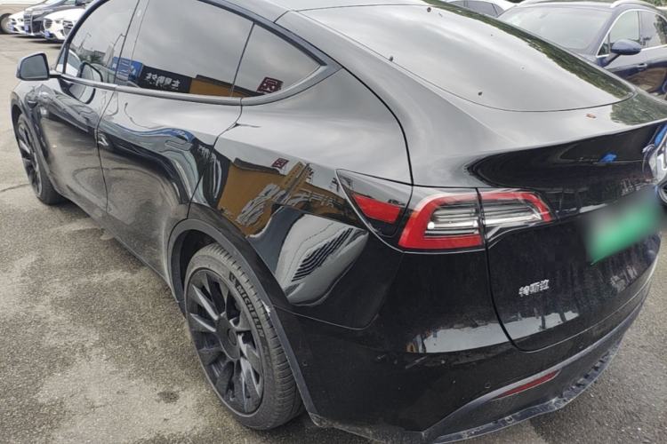 Used Tesla Model Y 2021 Standard Range Rear-Wheel Drive Version Rear Left 45 Deg