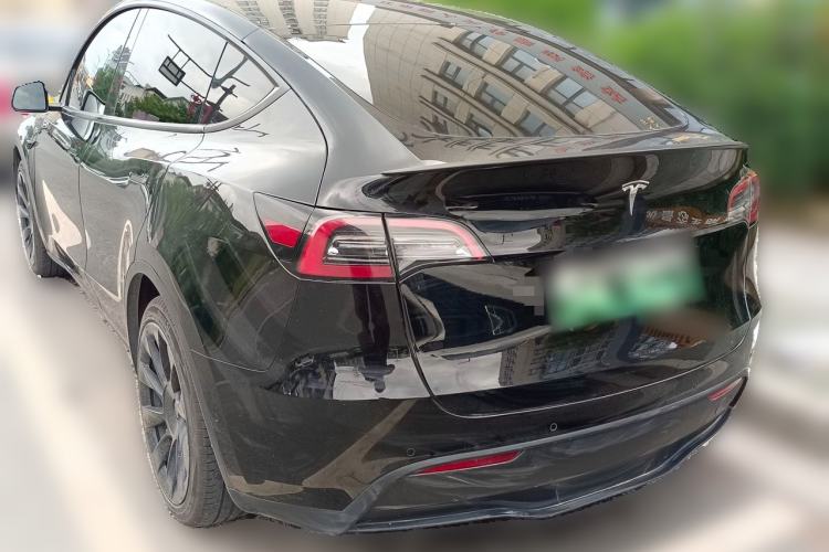 Used Tesla Model Y 2021 Standard Range Rear-Wheel Drive Version Rear Left 45 Deg