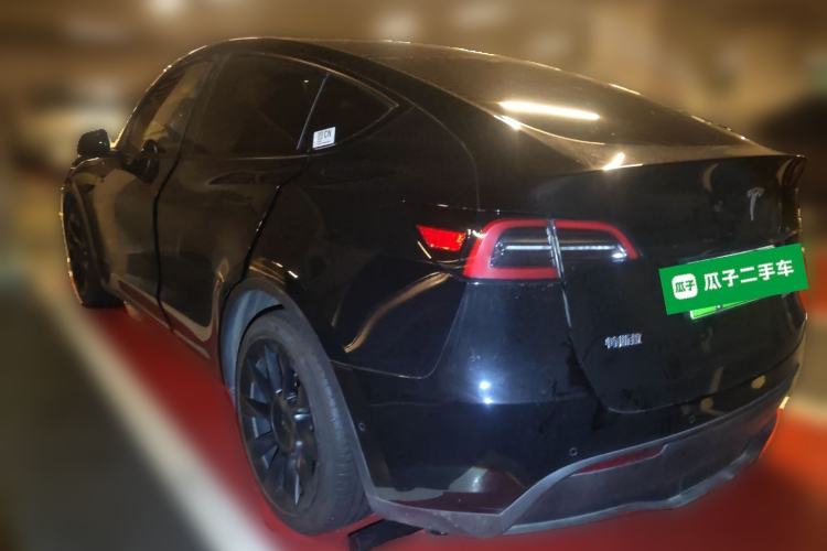 Used Tesla Model Y 2021 Standard Range Rear-Wheel Drive Version Rear Left 45 Deg