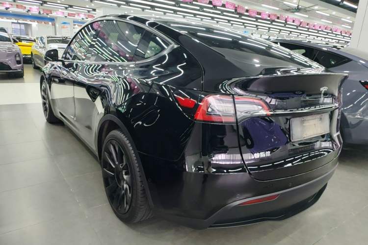 Used Tesla Model Y 2021 Standard Range Rear-Wheel Drive Version Rear Left 45 Deg