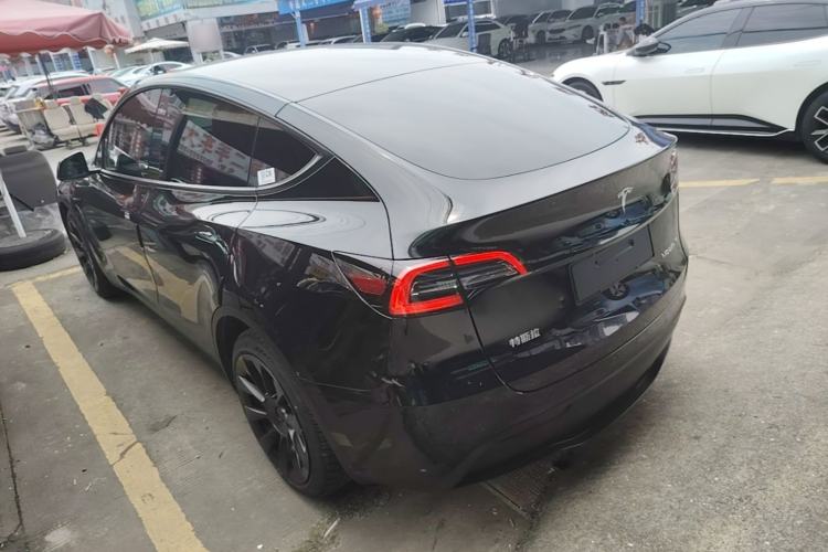 Used Tesla Model Y 2021 Standard Range Rear-Wheel Drive Version Rear Left 45 Deg