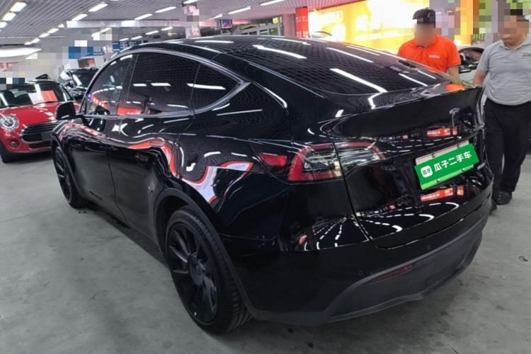 Used Tesla Model Y 2021 Standard Range Rear-Wheel Drive Version Rear Left 45 Deg