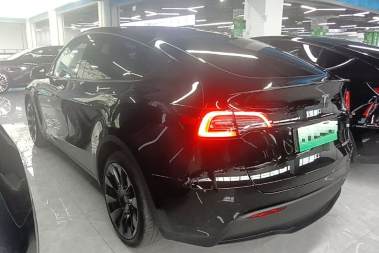 Used Tesla Model Y 2021 Standard Range Rear-Wheel Drive Version Rear Left 45 Deg