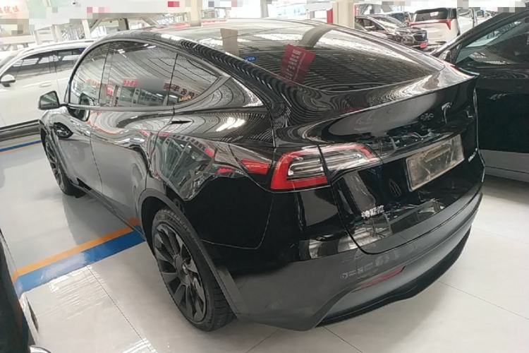 Used Tesla Model Y 2021 Standard Range Rear-Wheel Drive Version Rear Left 45 Deg