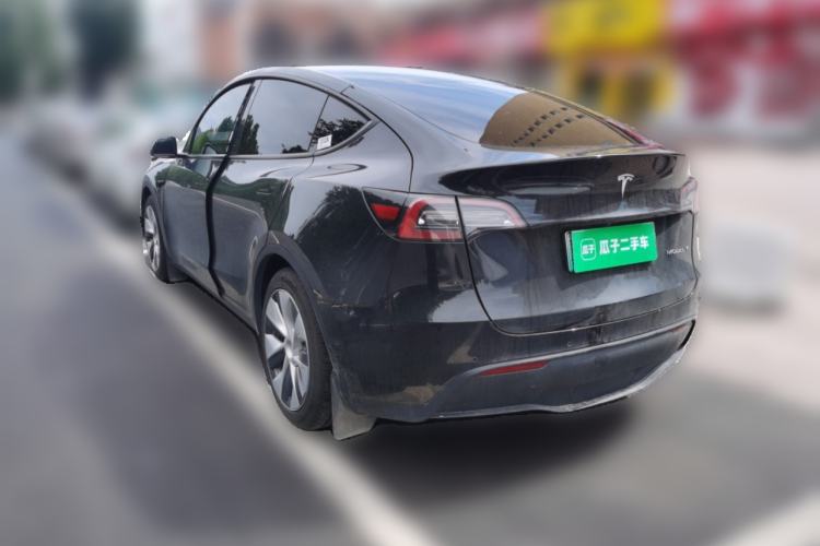 Used Tesla Model Y 2021 Standard Range Rear-Wheel Drive Version Rear Left 45 Deg