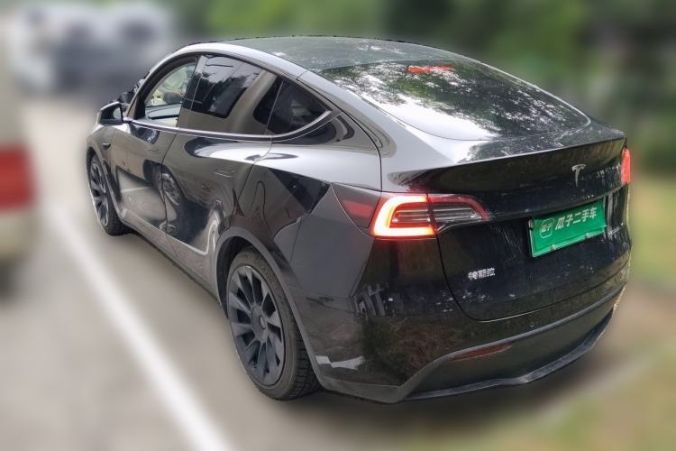 Used Tesla Model Y 2021 Standard Range Rear-Wheel Drive Version Rear Left 45 Deg