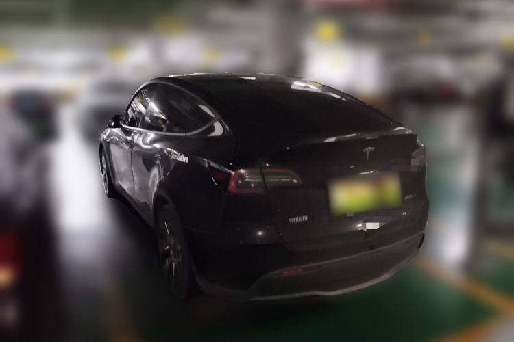 Used Tesla Model Y 2021 Standard Range Rear-Wheel Drive Version Rear Left 45 Deg