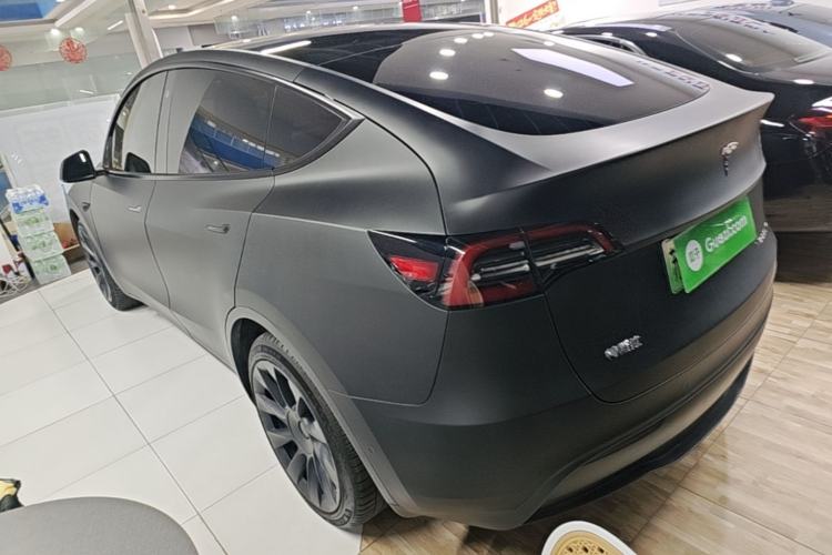Used Tesla Model Y 2021 Standard Range Rear-Wheel Drive Version Rear Left 45 Deg