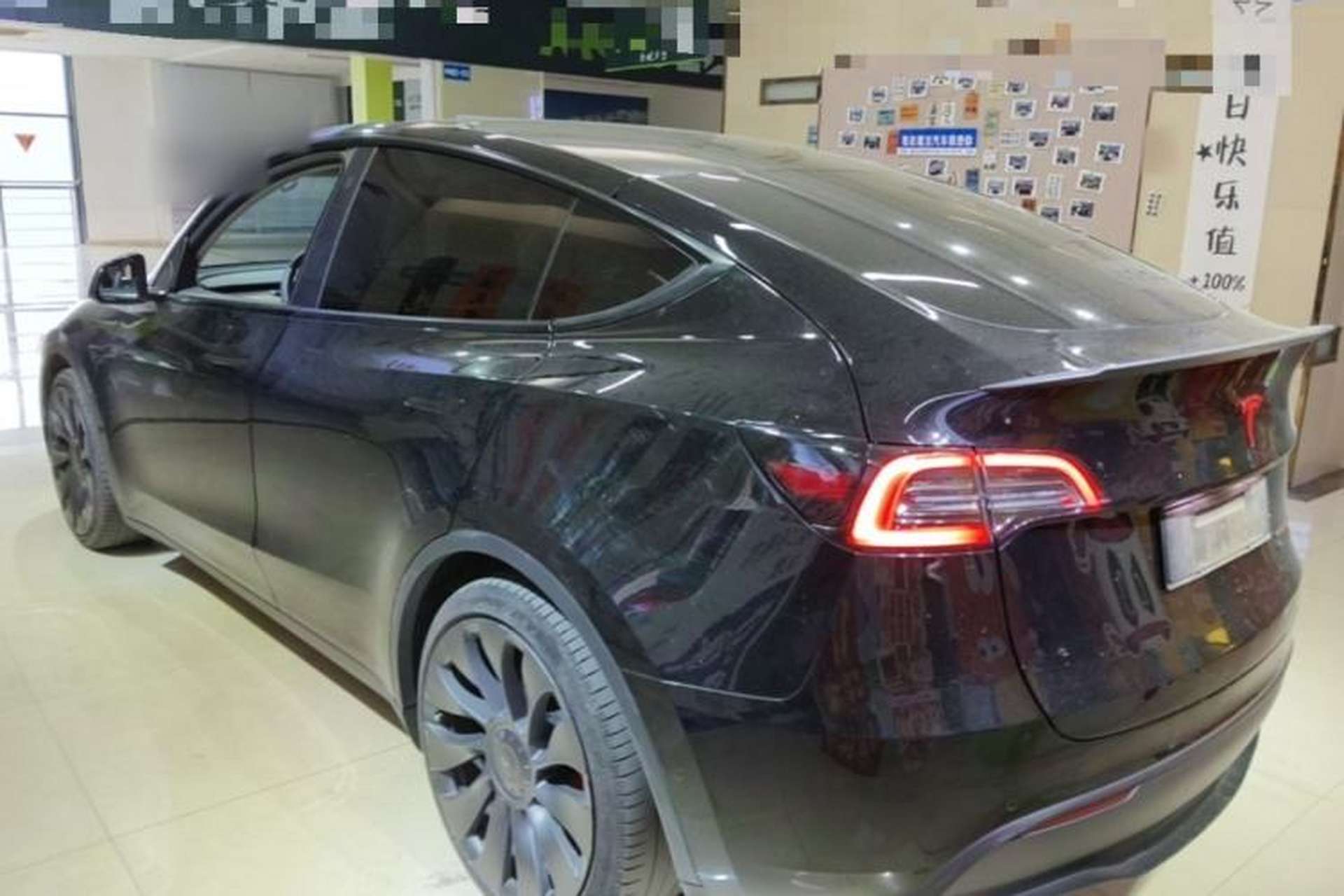 Used Tesla Model Y 2021 Performance High-Performance All-Wheel-Drive Version Rear Left 45 Deg