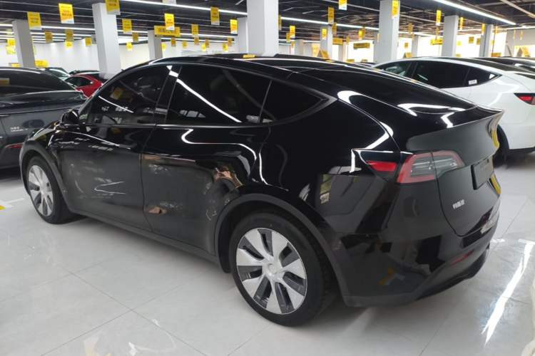 Used Tesla Model Y 2021 Standard Range Rear-Wheel Drive Version Rear Left 45 Deg