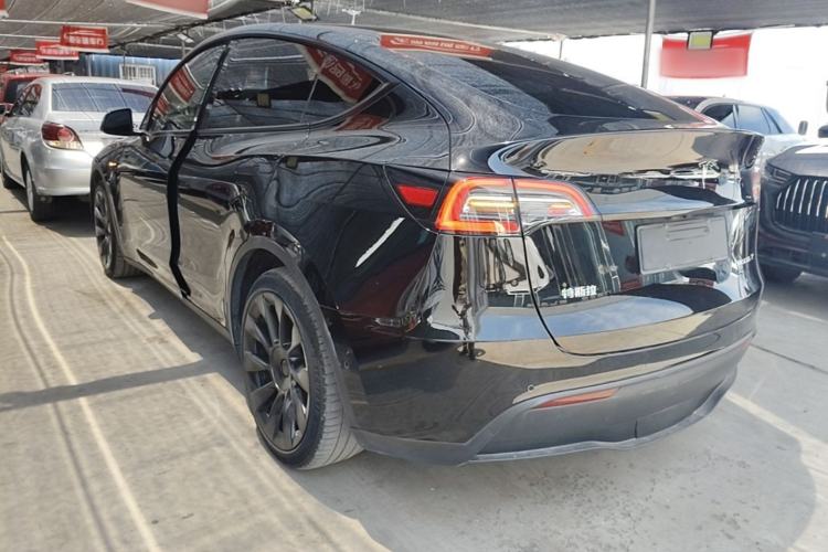 Used Tesla Model Y 2021 Standard Range Rear-Wheel Drive Version Rear Left 45 Deg