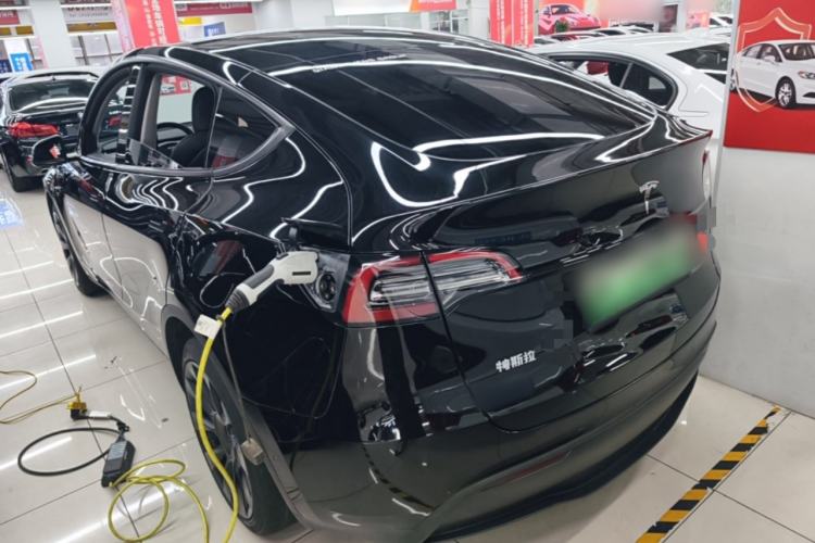 Used Tesla Model Y 2021 Standard Range Rear-Wheel Drive Version Rear Left 45 Deg