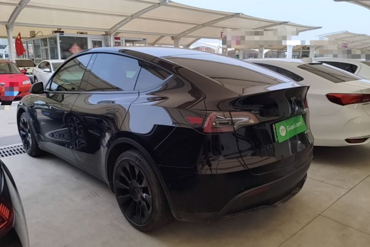 Used Tesla Model Y 2021 Standard Range Rear-Wheel Drive Version Rear Left 45 Deg