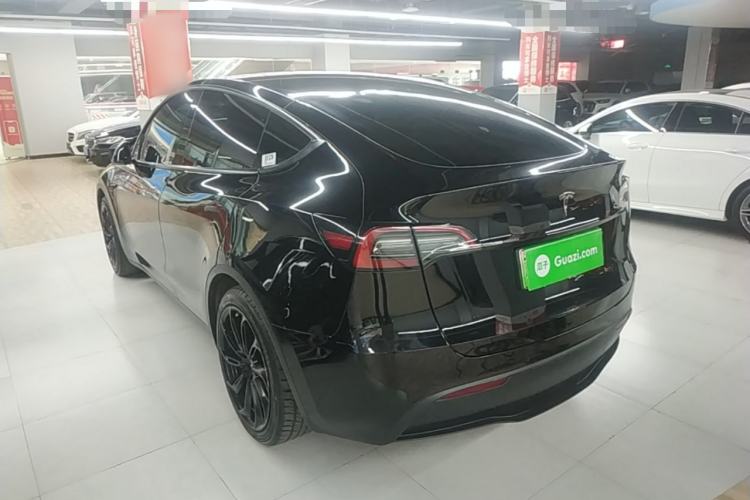 Used Tesla Model Y 2021 Standard Range Rear-Wheel Drive Version Rear Left 45 Deg