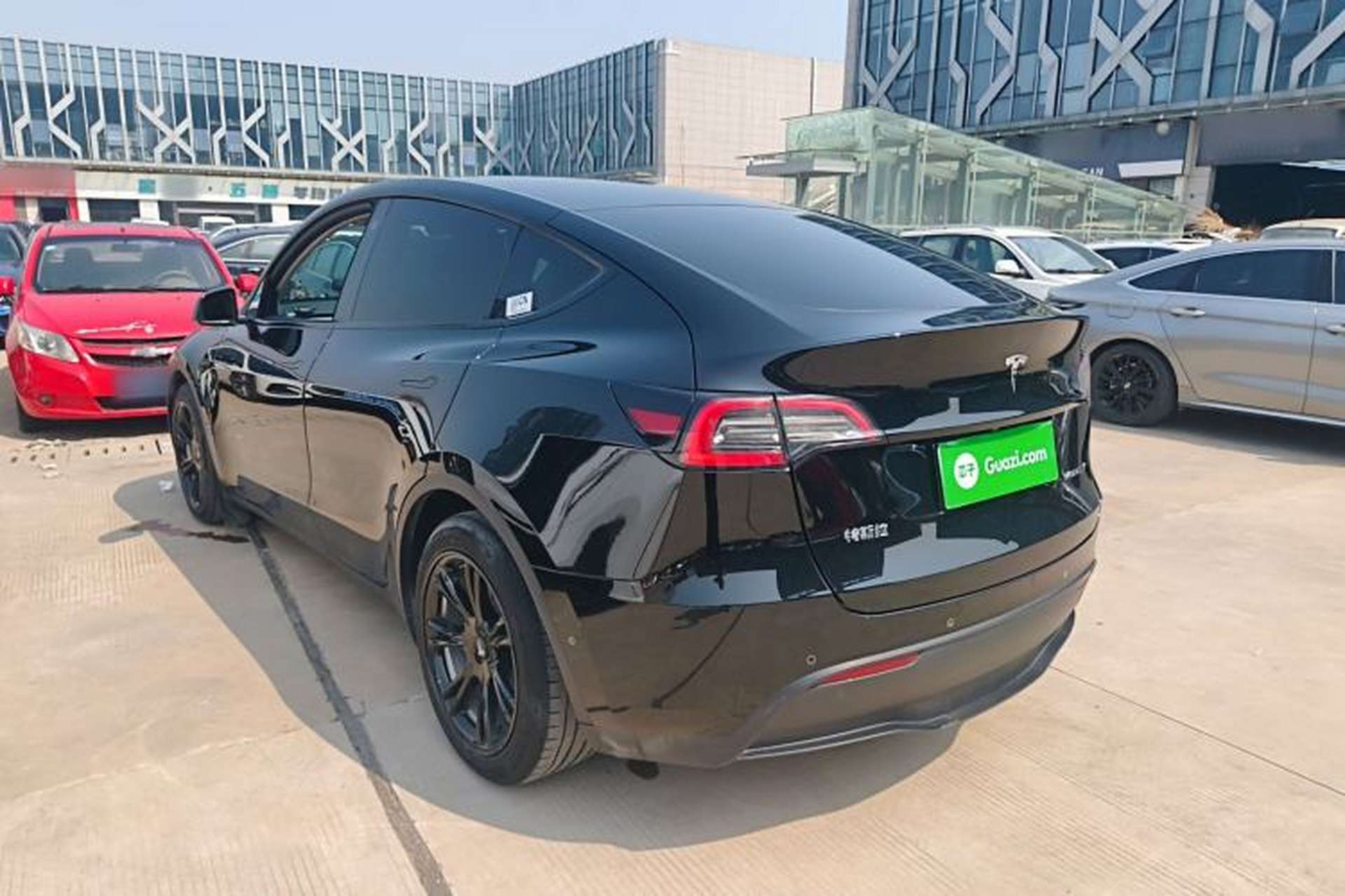Used Tesla Model Y 2021 Standard Range Rear-Wheel Drive Version Rear Left 45 Deg