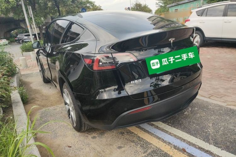 Used Tesla Model Y 2021 Standard Range Rear-Wheel Drive Version Rear Left 45 Deg