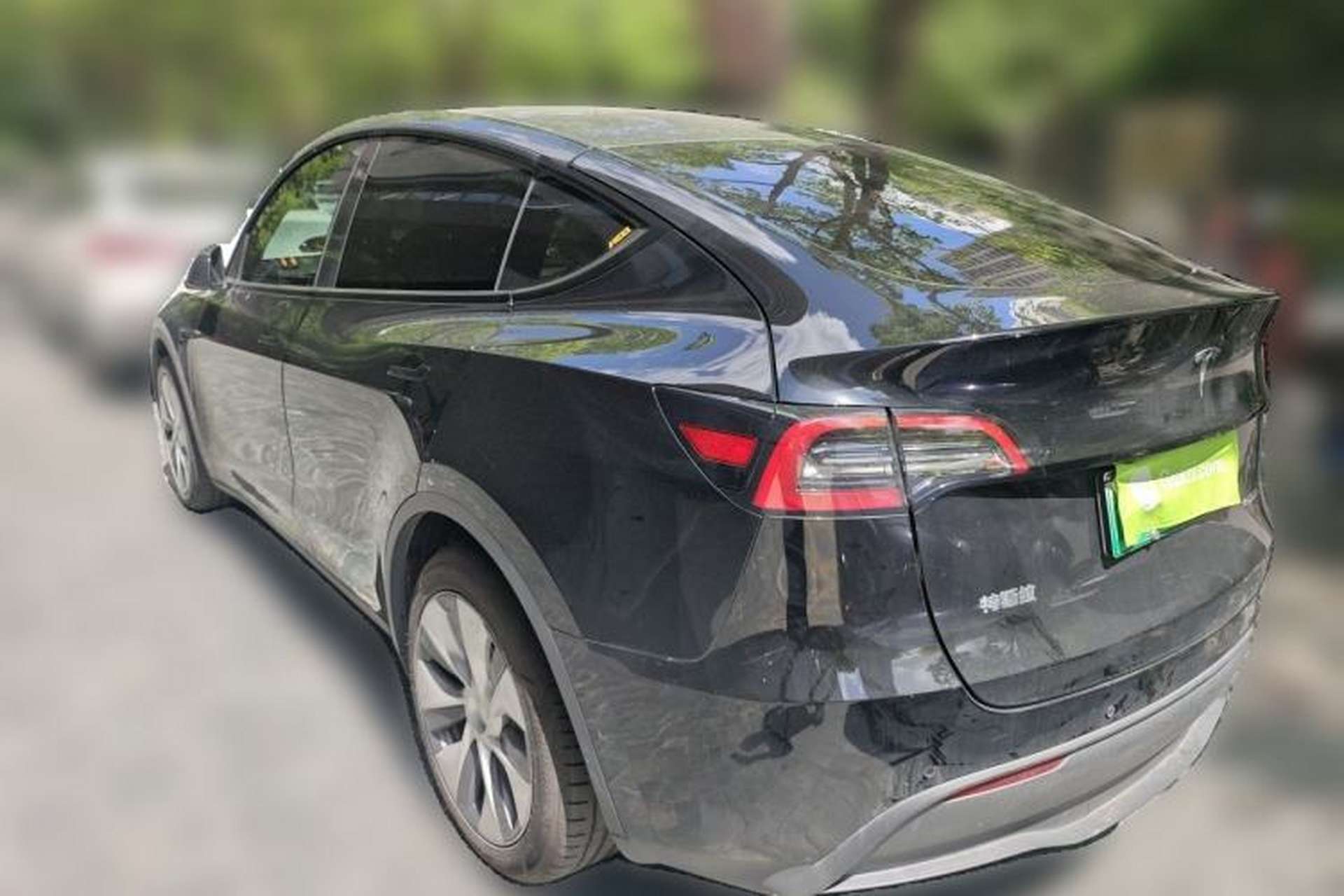 Used Tesla Model Y 2021 Standard Range Rear-Wheel Drive Version Rear Left 45 Deg