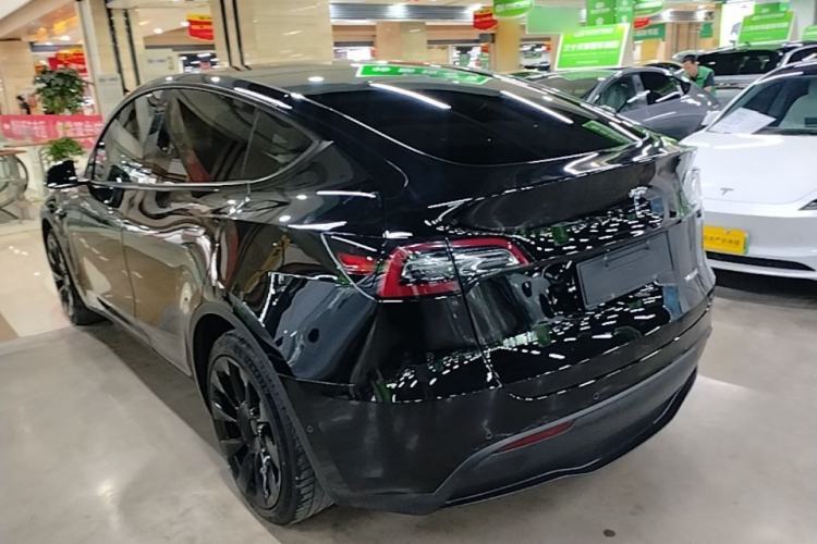 Used Tesla Model Y 2021 Standard Range Rear-Wheel Drive Version Rear Left 45 Deg