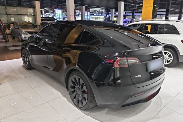 Used Tesla Model Y 2021 Performance High-Performance All-Wheel-Drive Version Rear Left 45 Deg