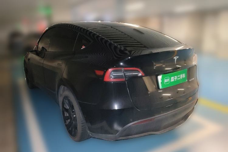 Used Tesla Model Y 2021 Standard Range Rear-Wheel Drive Version Rear Left 45 Deg