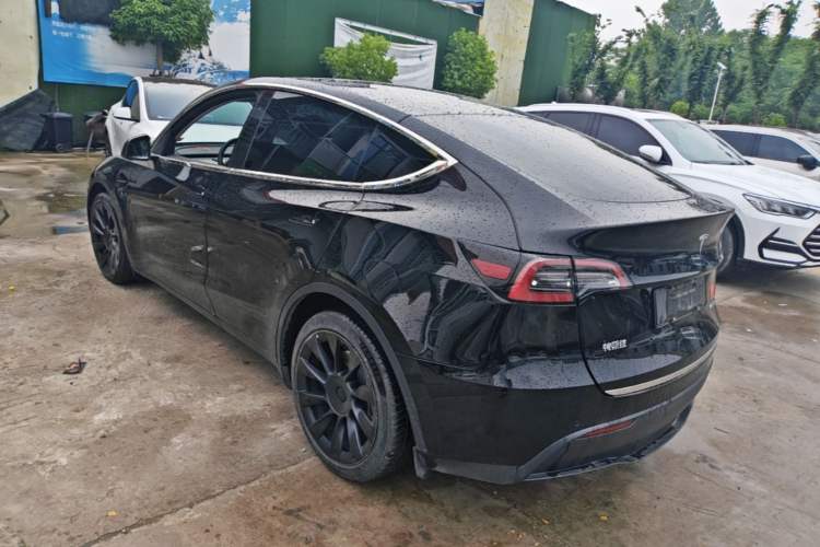 Used Tesla Model Y 2021 Standard Range Rear-Wheel Drive Version Rear Left 45 Deg
