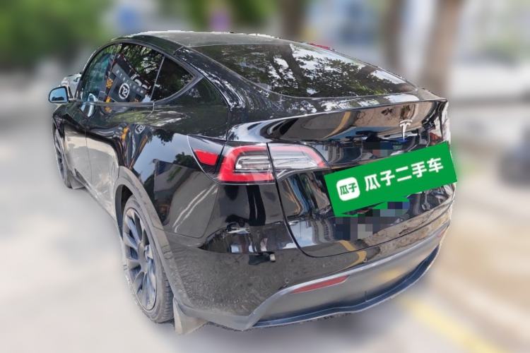 Used Tesla Model Y 2021 Standard Range Rear-Wheel Drive Version Rear Left 45 Deg