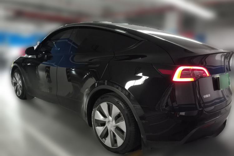 Used Tesla Model Y 2021 Standard Range Rear-Wheel Drive Version Rear Left 45 Deg