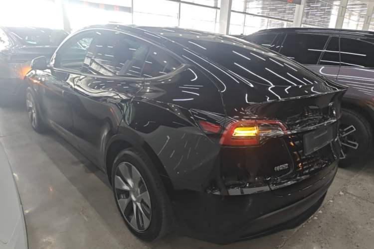 Used Tesla Model Y 2021 Standard Range Rear-Wheel Drive Version Rear Left 45 Deg