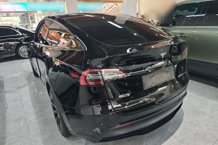 Used Tesla Model Y 2021 Standard Range Rear-Wheel Drive Version Rear Left 45 Deg