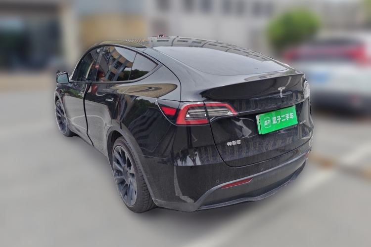 Used Tesla Model Y 2021 Standard Range Rear-Wheel Drive Version Rear Left 45 Deg