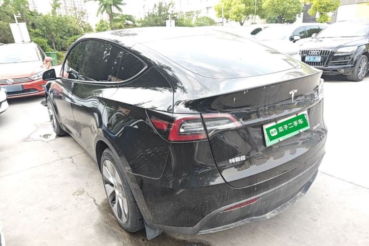 Used Tesla Model Y 2021 Standard Range Rear-Wheel Drive Version Rear Left 45 Deg