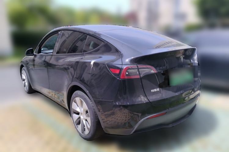 Used Tesla Model Y 2021 Standard Range Rear-Wheel Drive Version Rear Left 45 Deg
